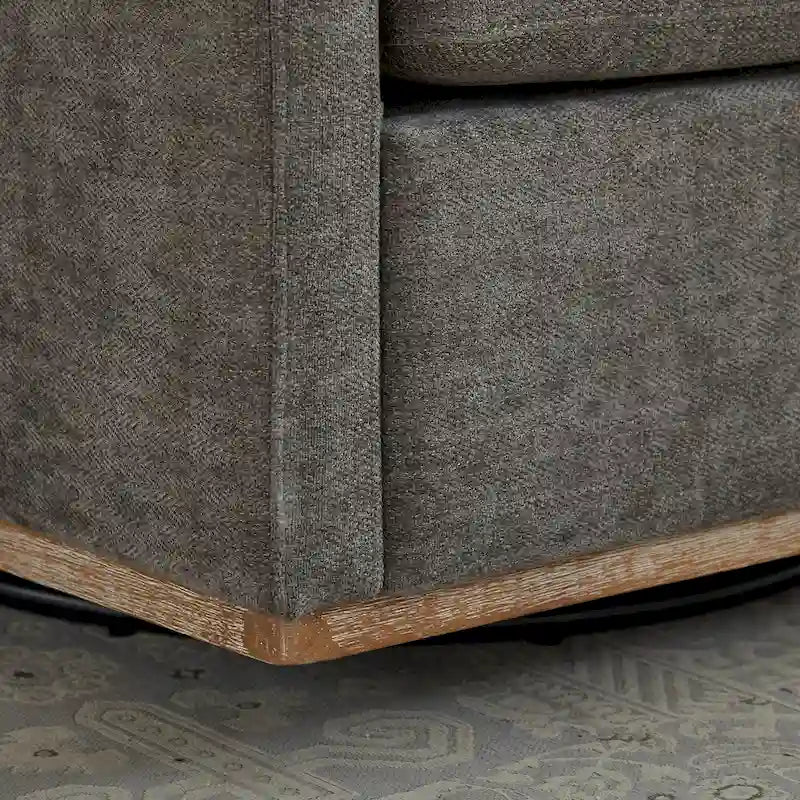 Fauteuil pivotant en chenille moderne