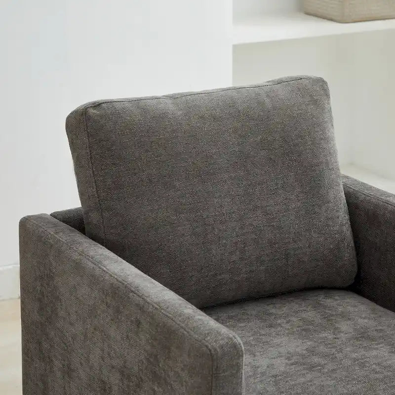 Fauteuil pivotant en chenille moderne