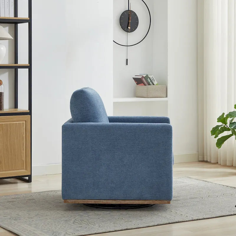 Fauteuil pivotant en chenille moderne