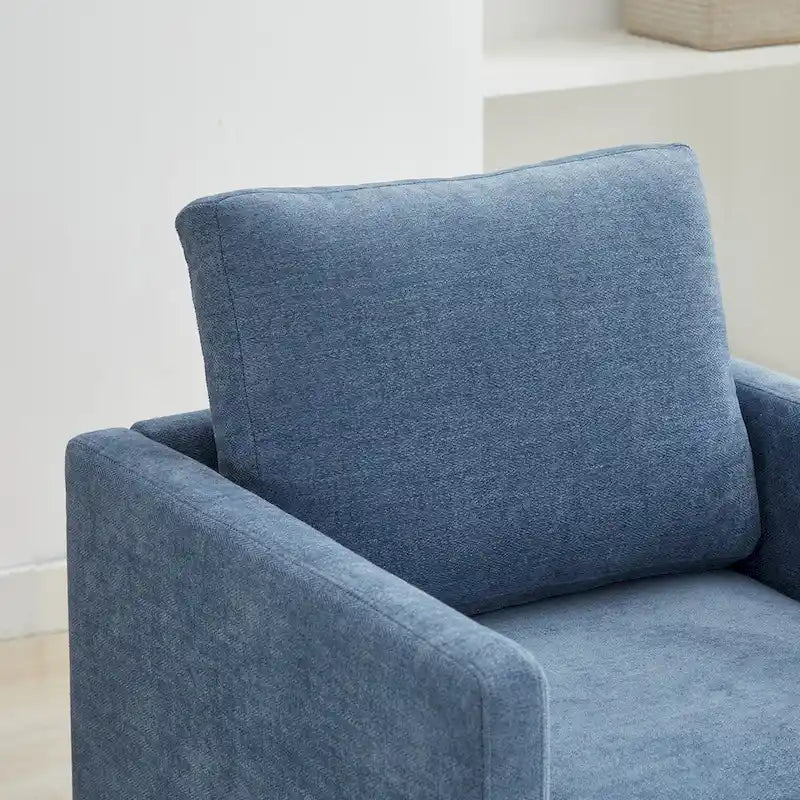 Fauteuil pivotant en chenille moderne