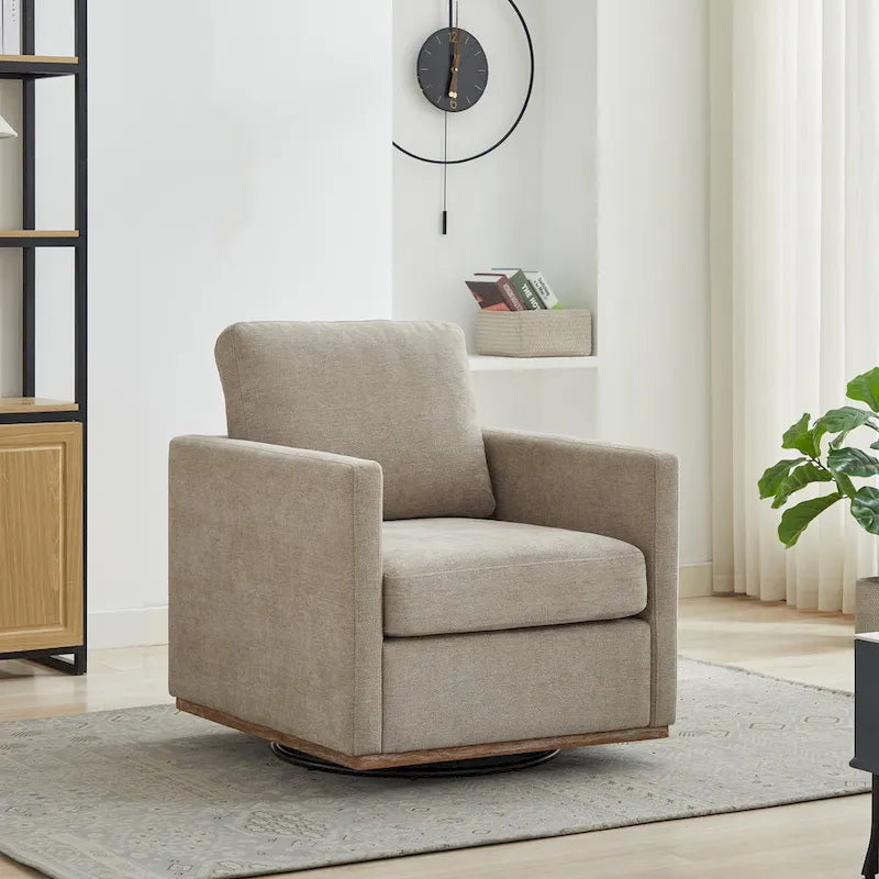 Fauteuil pivotant en chenille moderne
