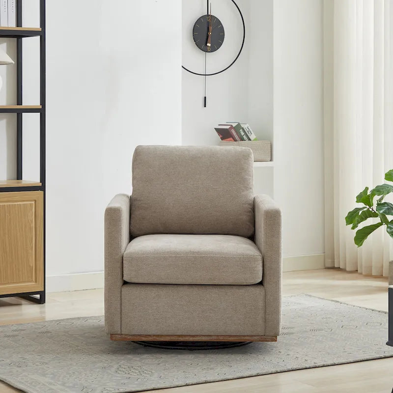 Fauteuil pivotant en chenille moderne