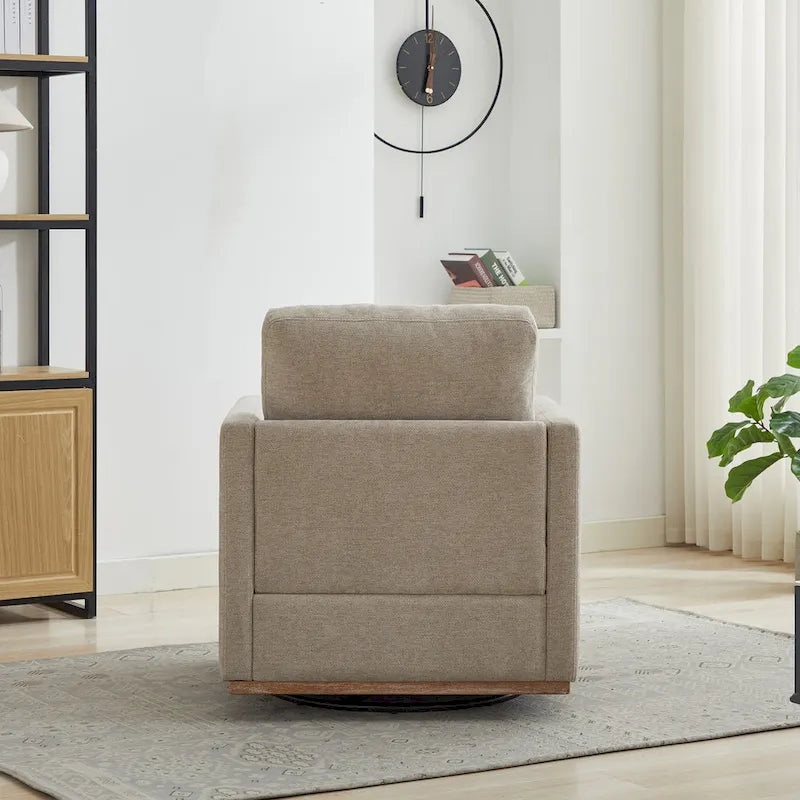 Fauteuil pivotant en chenille moderne