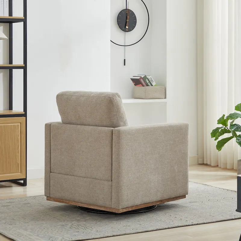 Fauteuil pivotant en chenille moderne