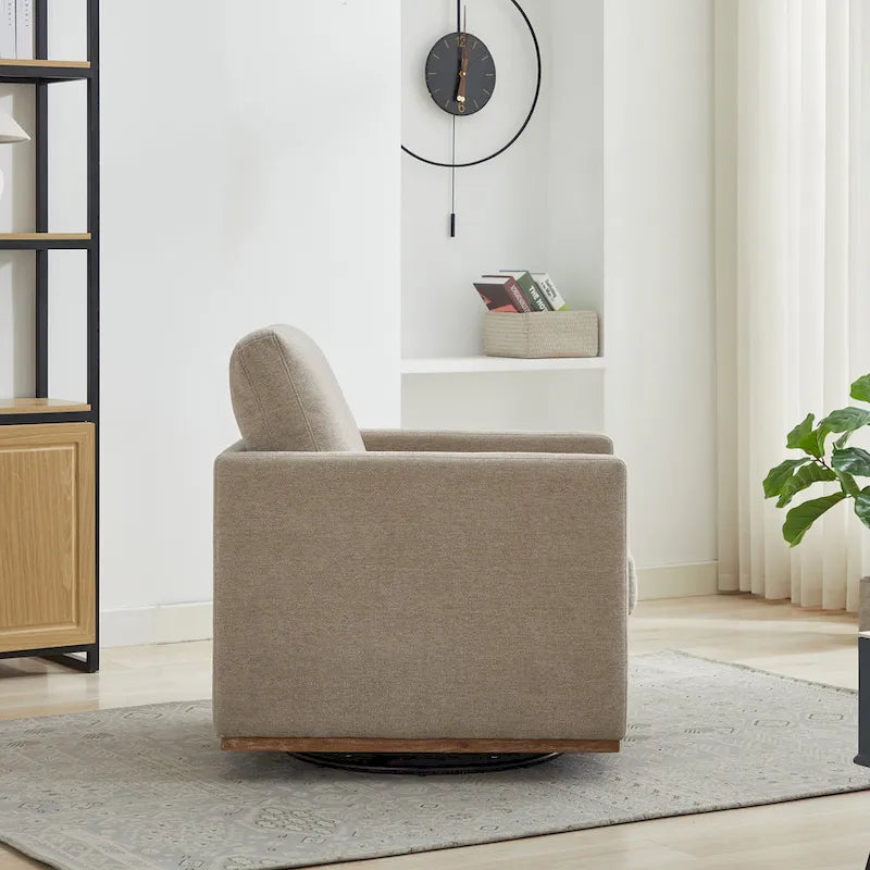 Fauteuil pivotant en chenille moderne