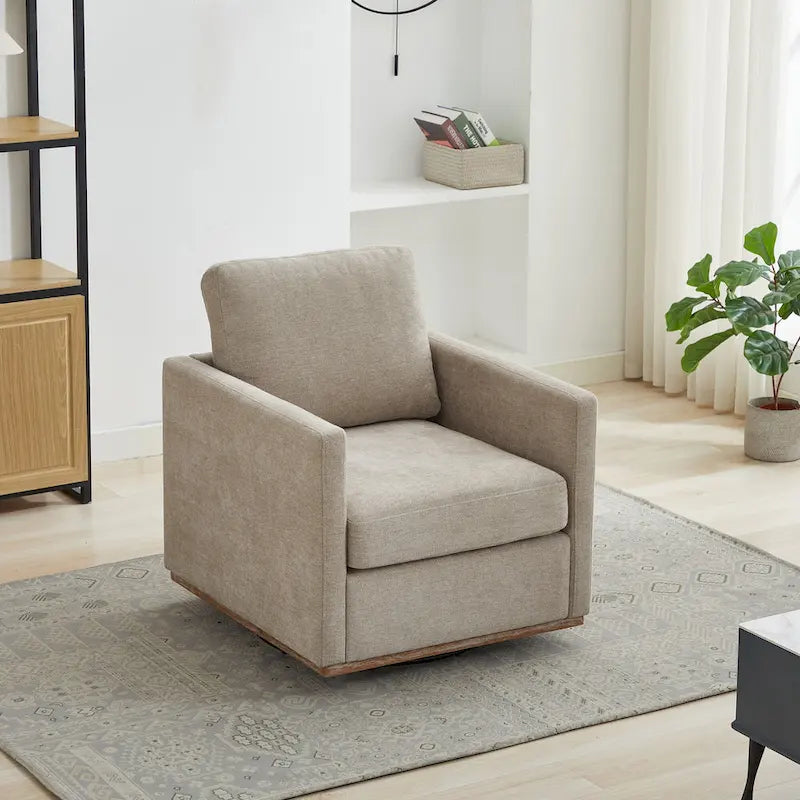 Fauteuil pivotant en chenille moderne